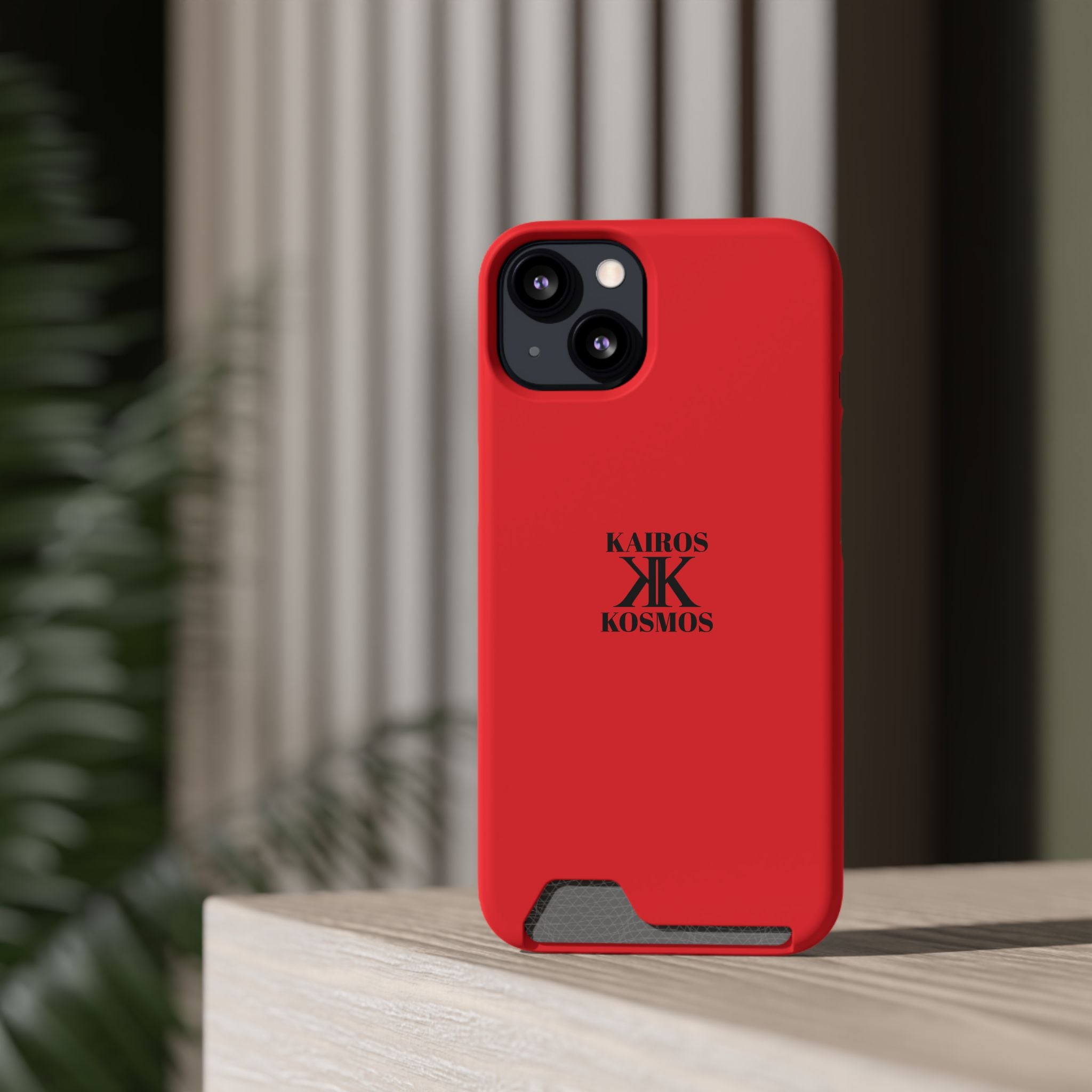 Kairos Kosmos RED Cardholder Phone Case — Slim Protective Wallet Case