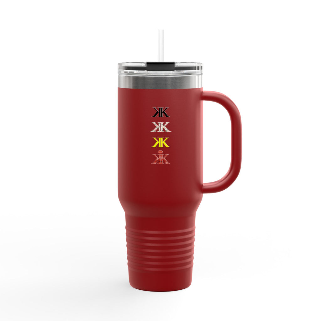 Sigil Collection 40oz Insulated Travel Mug — Vertical Monogram