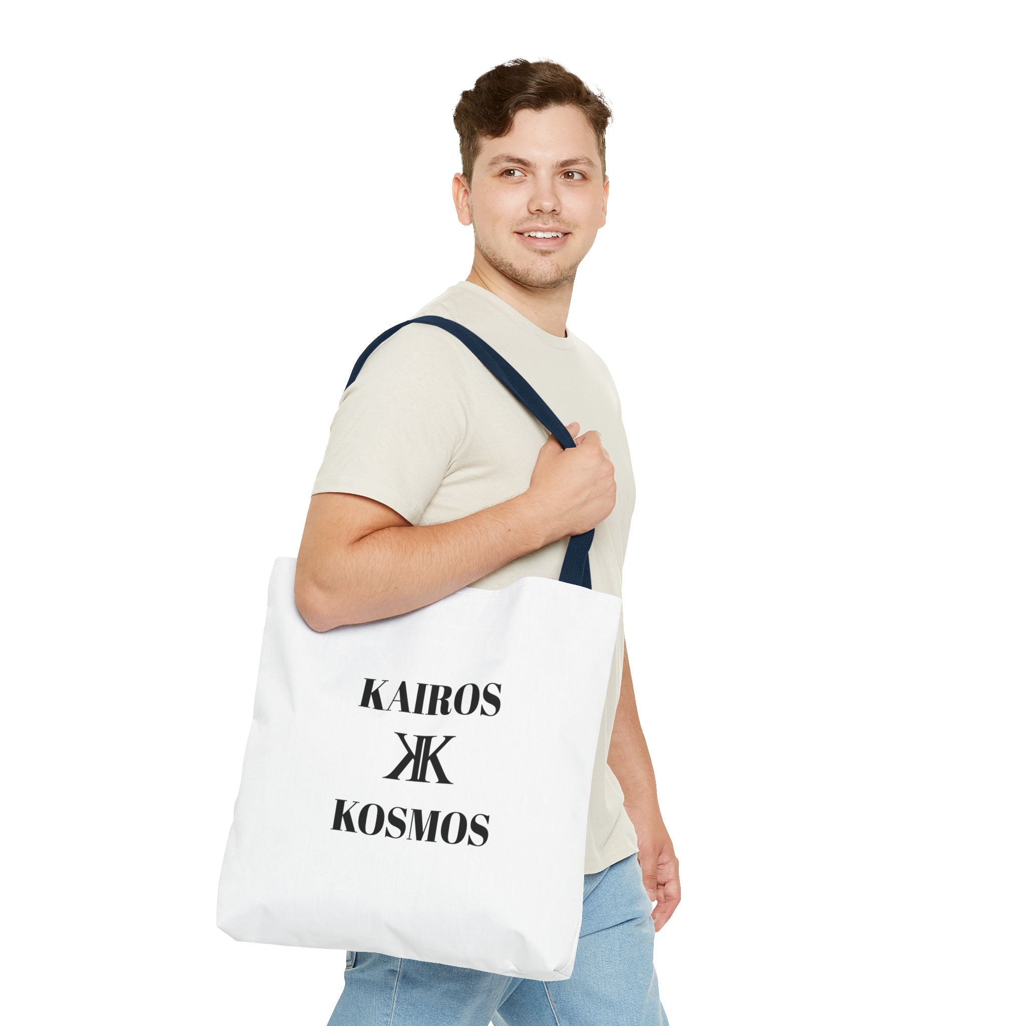 Kairos Kosmos Tote Bag – Minimalist Monogram Tote