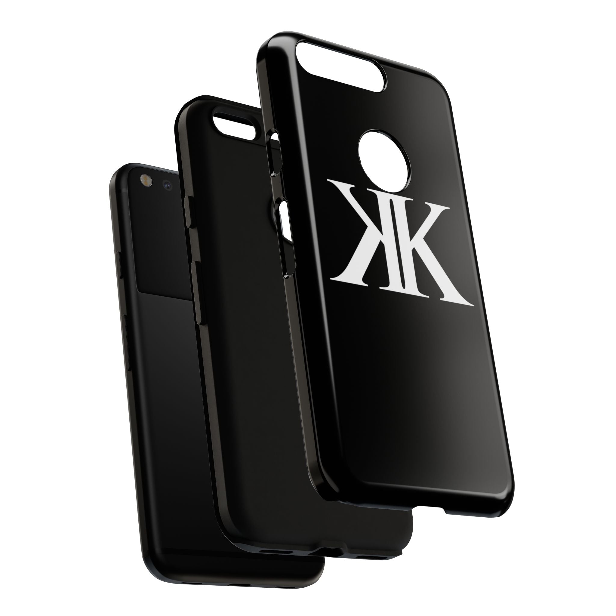 Monogram KK Phone Case BLACK — Tough Protective iPhone Cover
