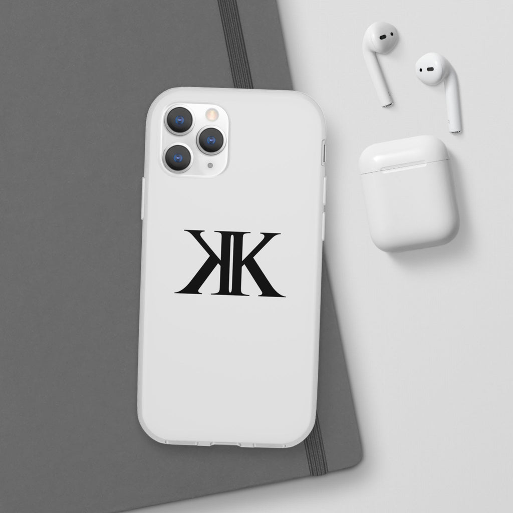Monogram KK Phone Case — Minimalist Black Logo Flexi Case