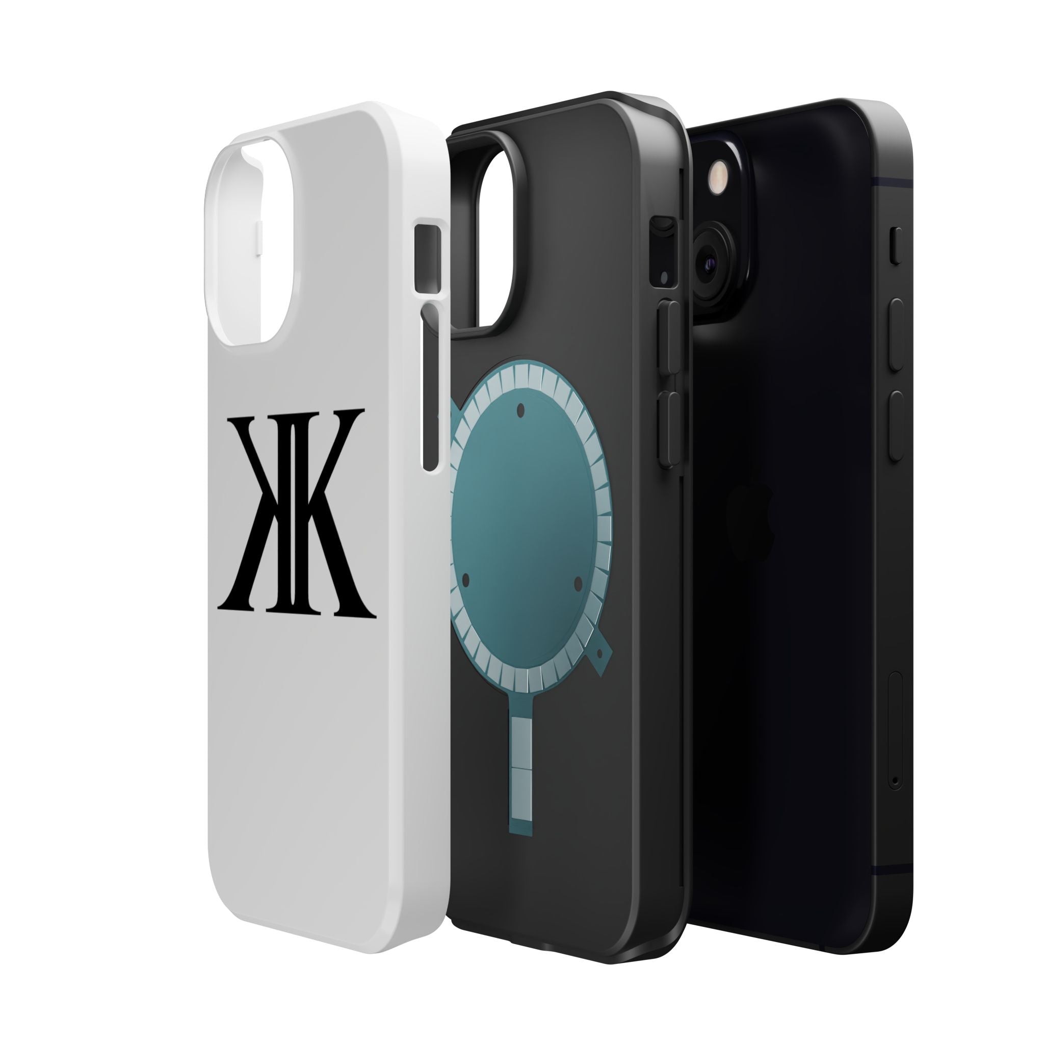 Magnetic Impact-Resistant Case with Bold KK Monogram