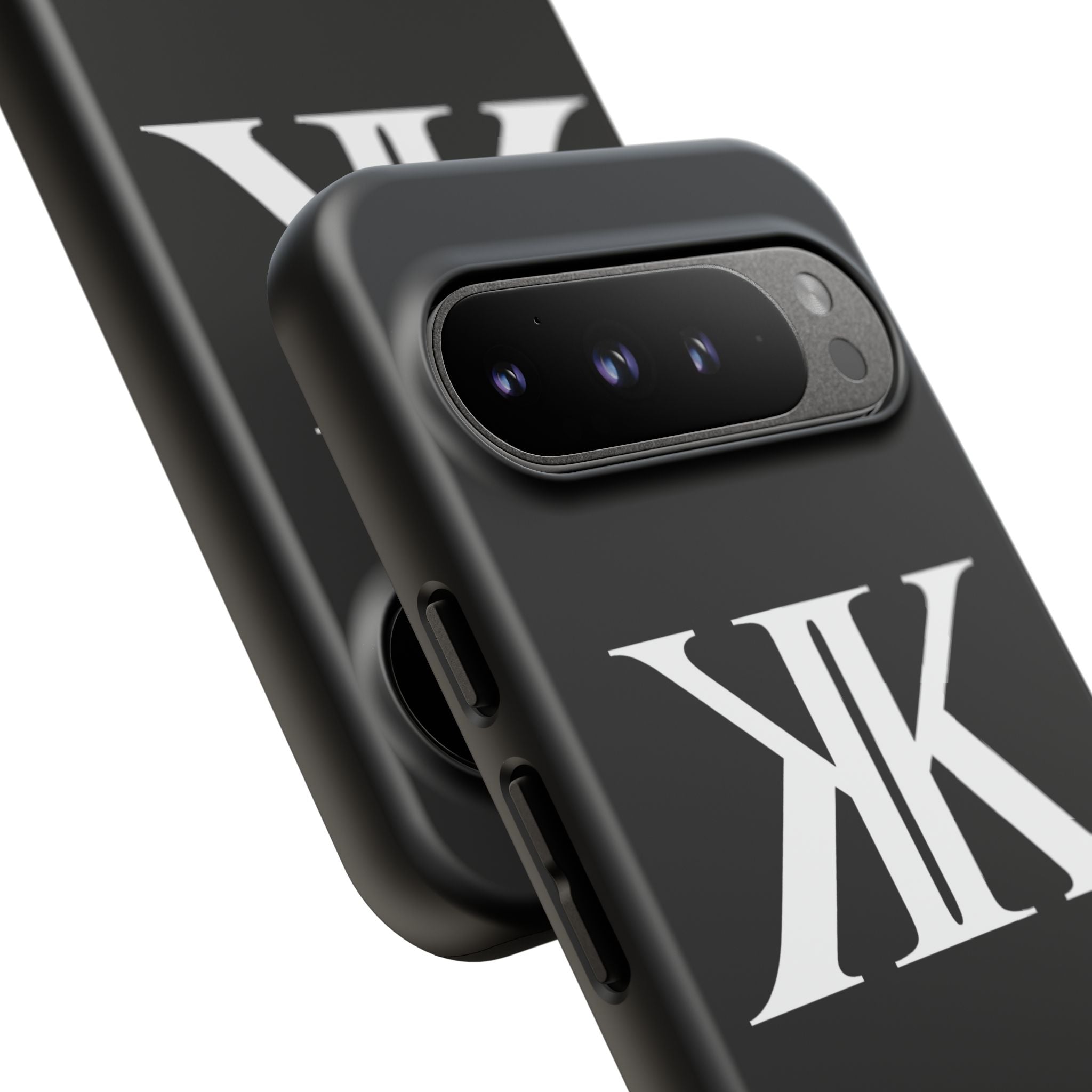 Monogram KK Phone Case BLACK — Tough Protective iPhone Cover