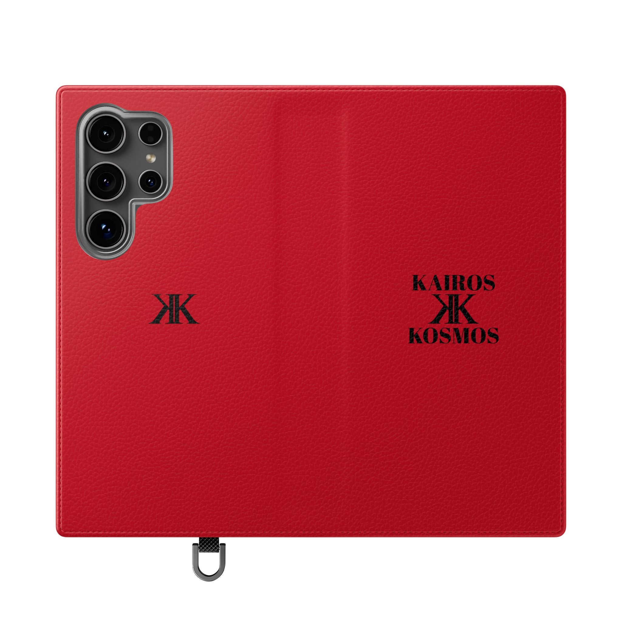 Kairos Kosmos Logo RED Flip Phone Case
