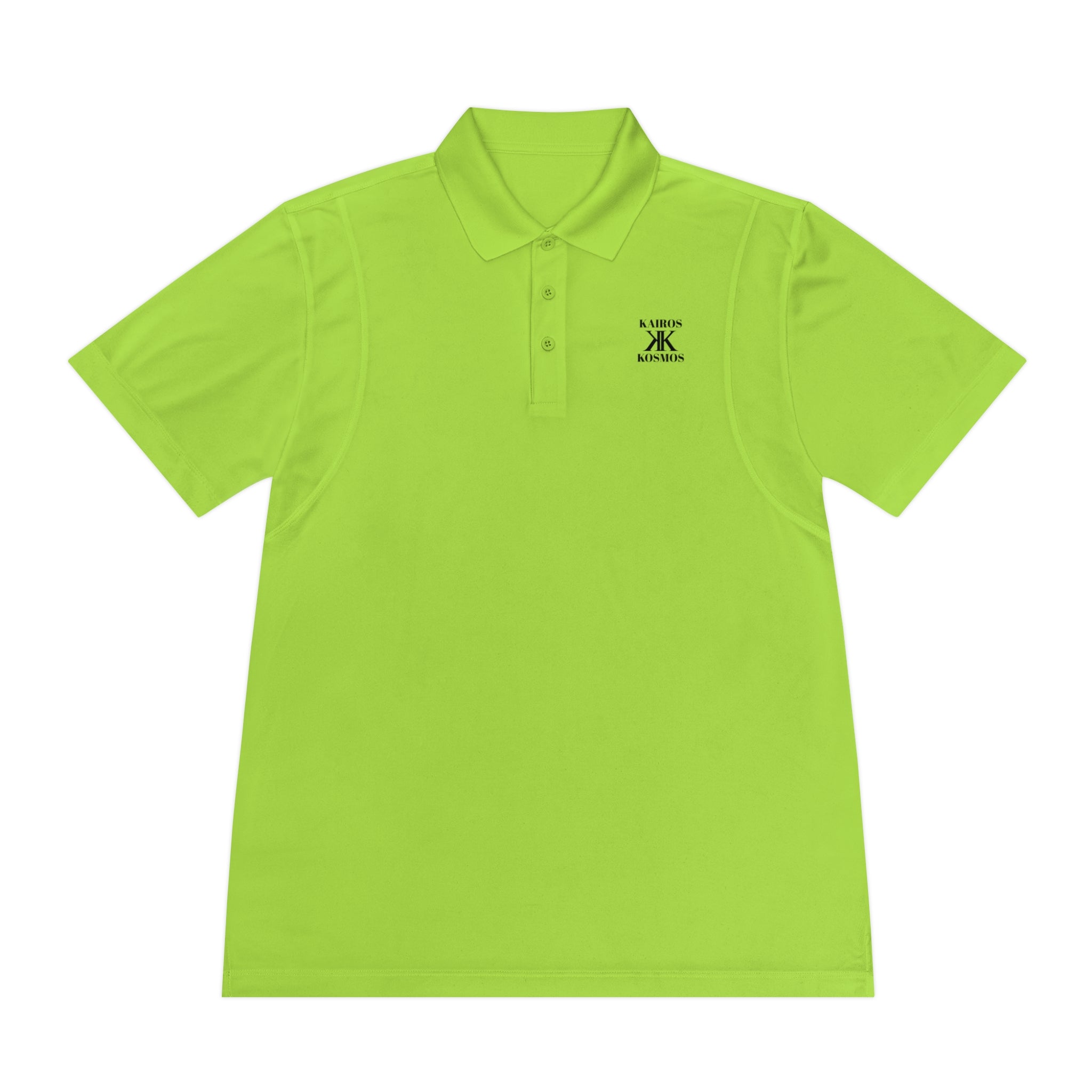 Classic Men’s Sport Polo — Minimalist Kairos Kosmos Logo Chest Shirt