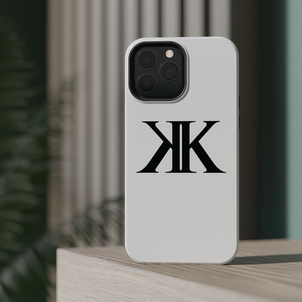 Magnetic Impact-Resistant Case with Bold KK Monogram