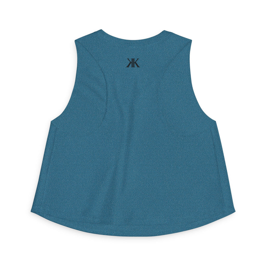 Women's Crop Top with Minimal Double K Logo – Stylish Monogram Tank