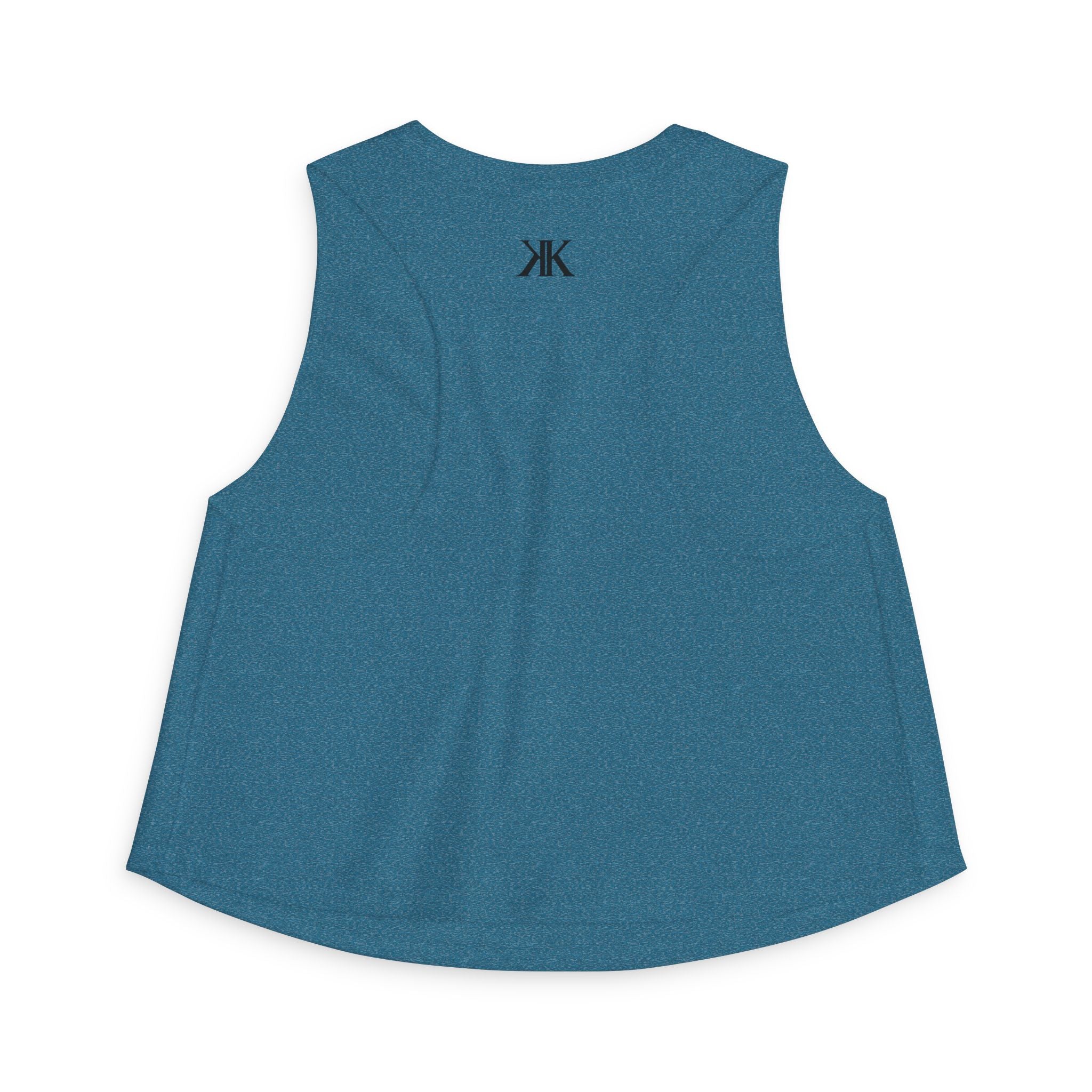 Women's Crop Top with Minimal Double K Logo – Stylish Monogram Tank
