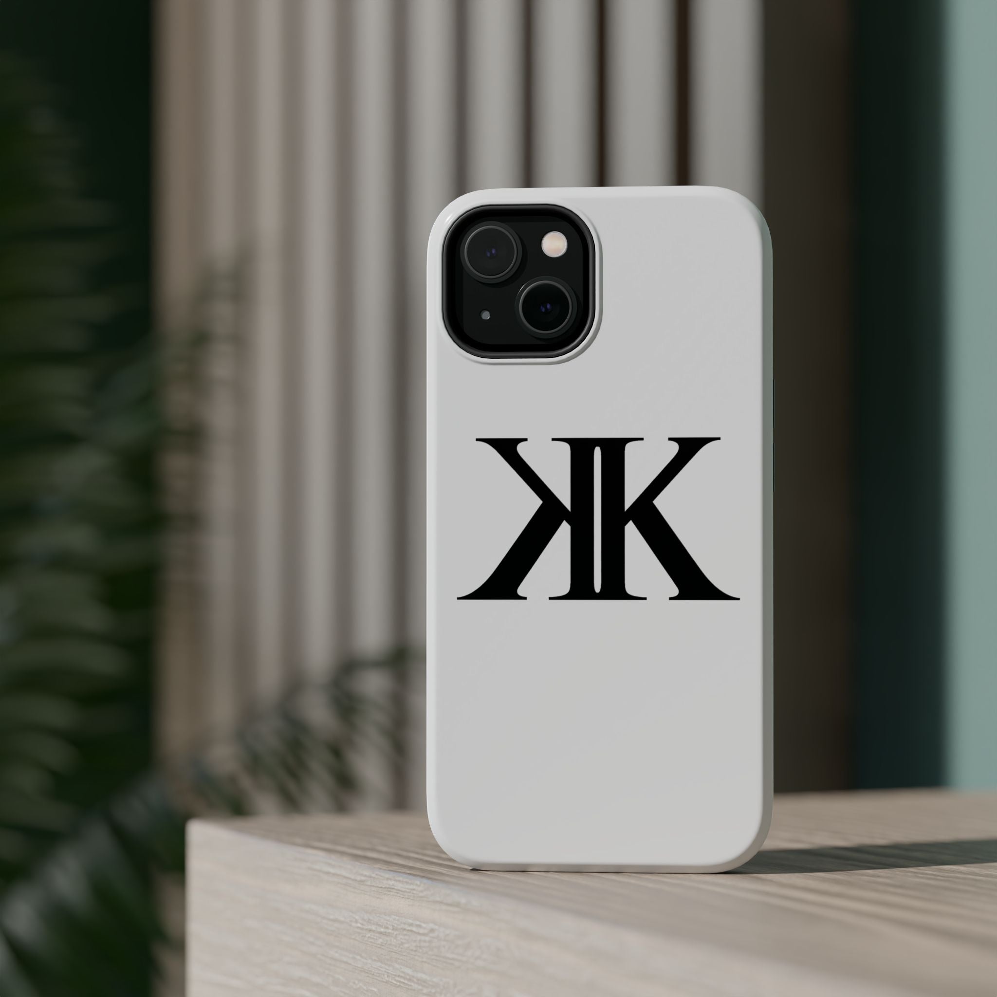 Magnetic Impact-Resistant Case with Bold KK Monogram