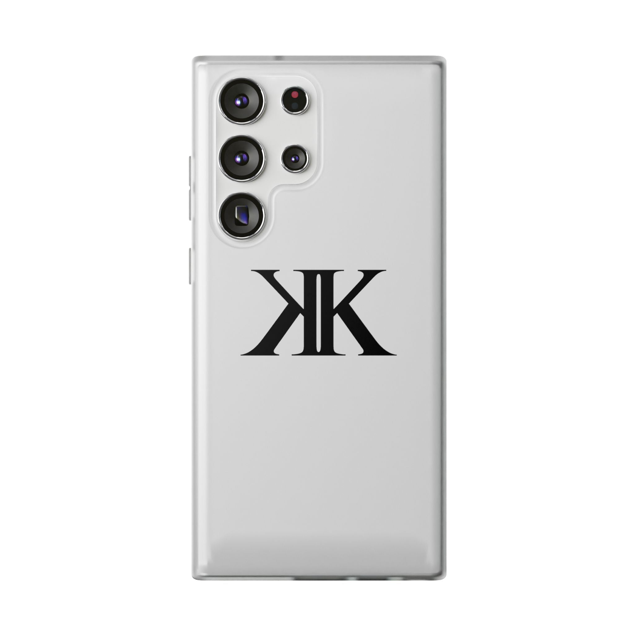 Monogram KK Phone Case — Minimalist Black Logo Flexi Case