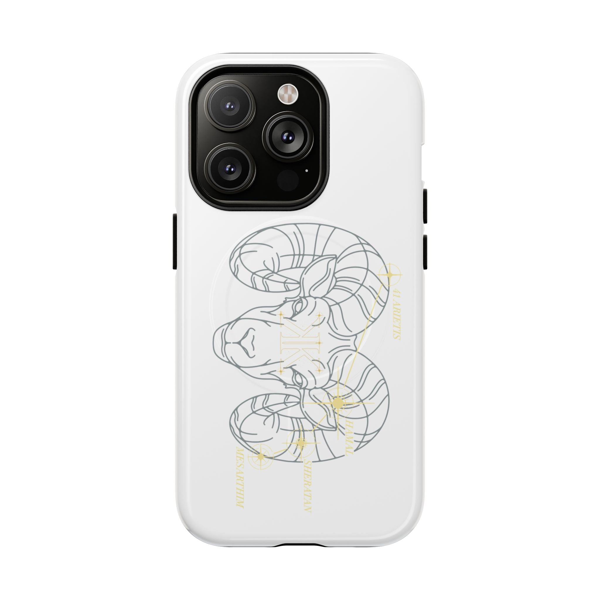 Aether Collection Aries Tough Magnetic Phone Case — Minimal Zodiac Design