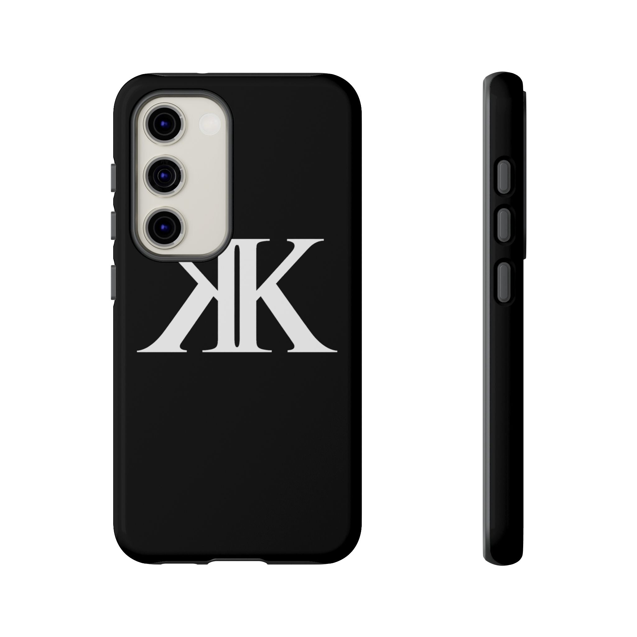 Monogram KK Phone Case BLACK — Tough Protective iPhone Cover