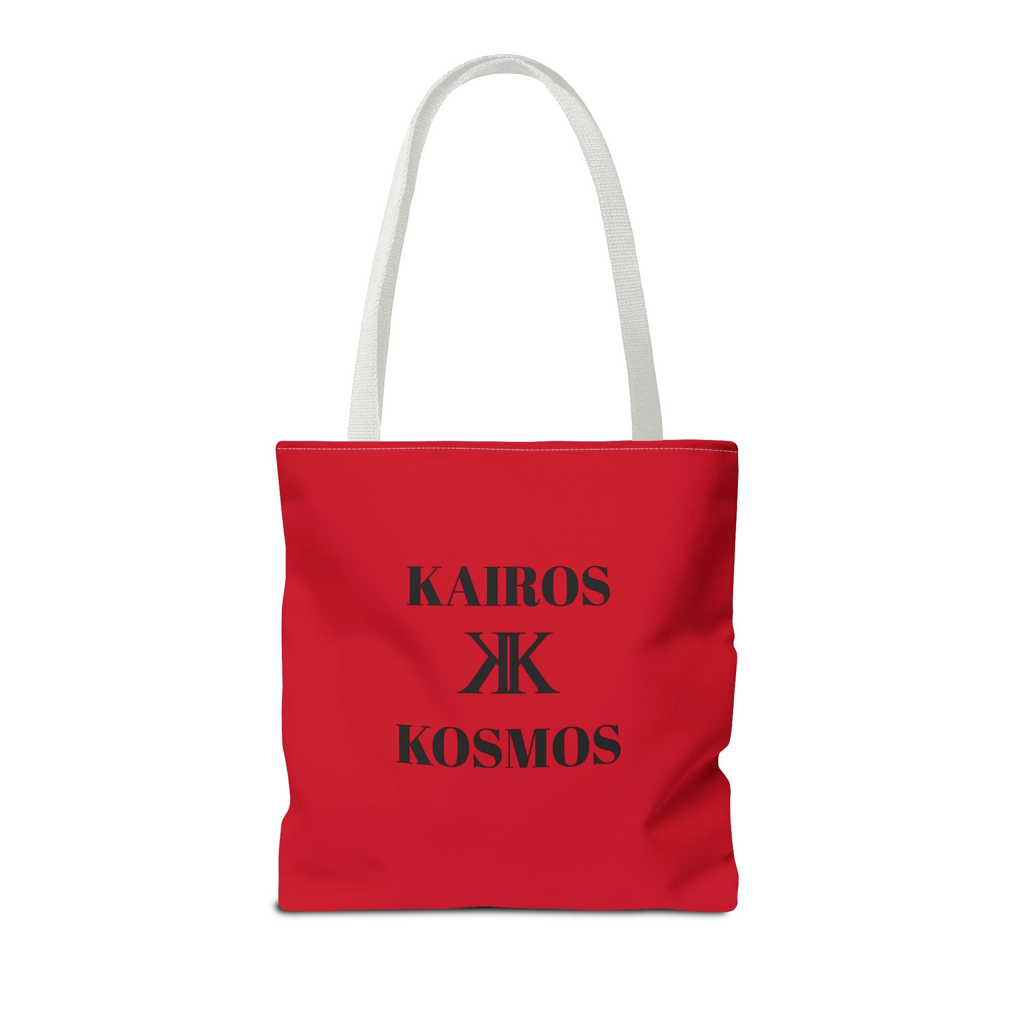 Kairos Kosmos RED Tote Bag – Minimalist Monogram Tote