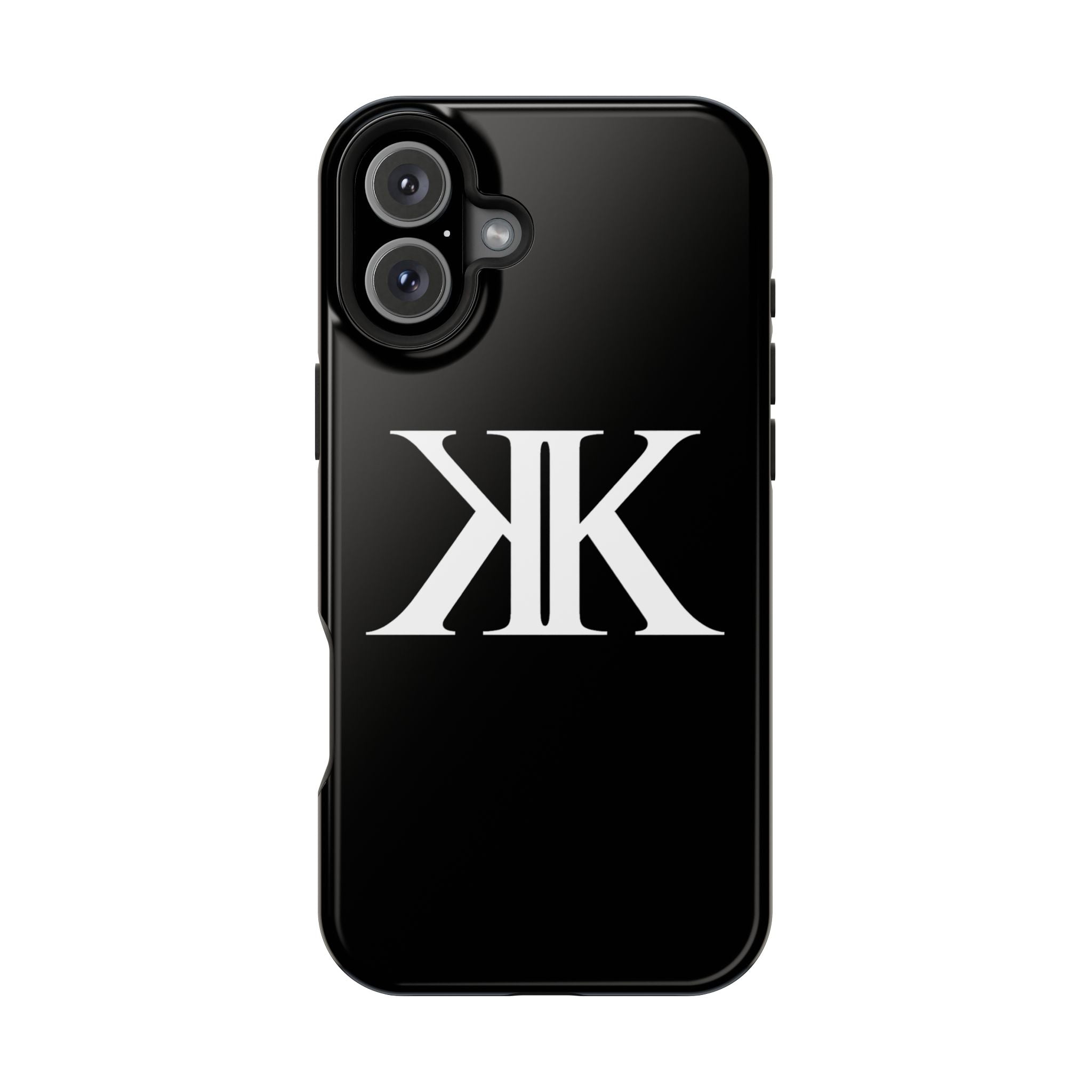 Magnetic Impact-Resistant BLACK Case with Bold KK Monogram