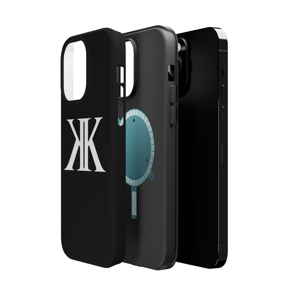 Magnetic Impact-Resistant BLACK Case with Bold KK Monogram