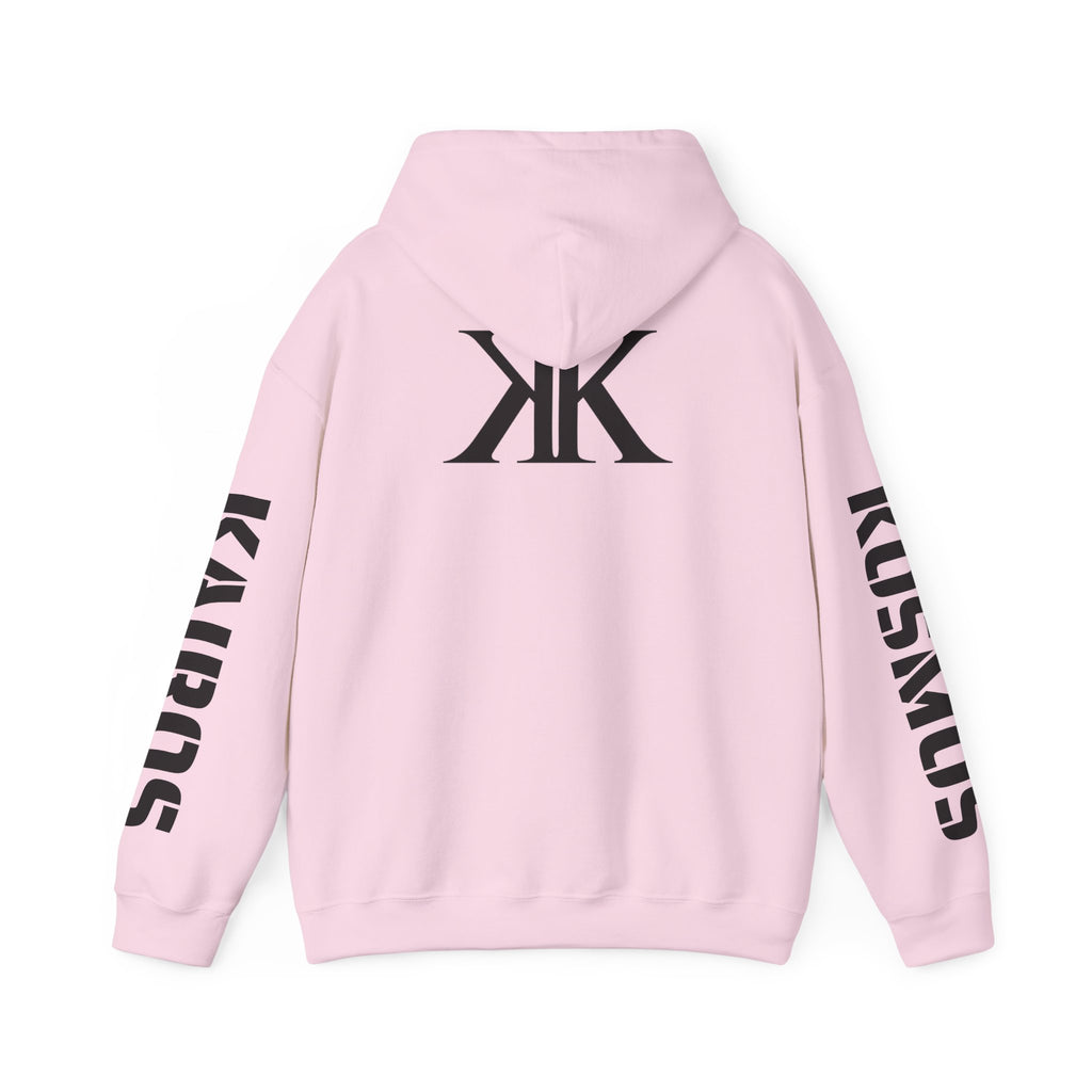 KAIROS KOSMOS Logo Hoodie — Minimalist Black Emblem Pullover