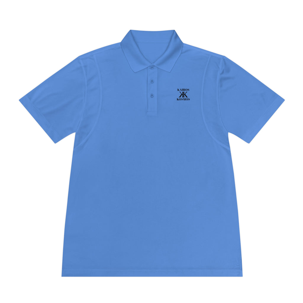 Classic Men’s Sport Polo — Minimalist Kairos Kosmos Logo Chest Shirt