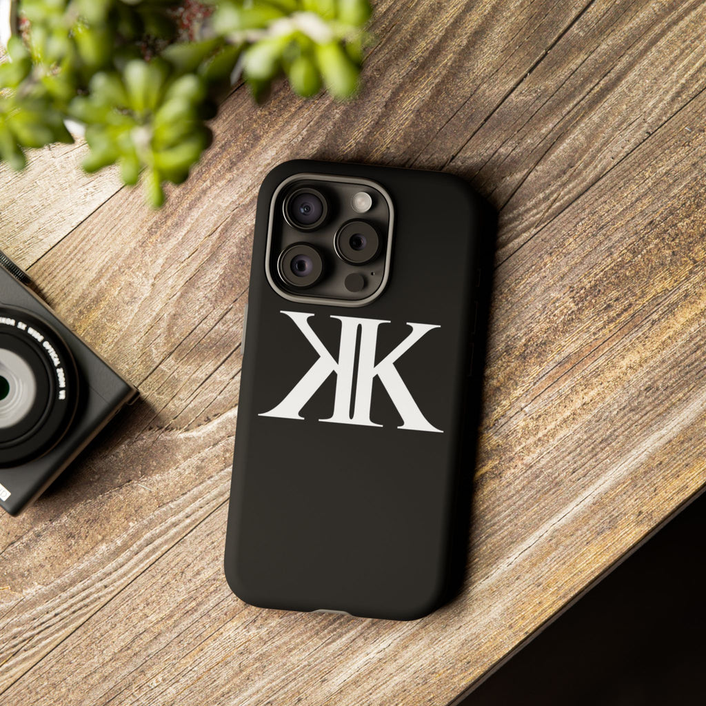 Monogram KK Phone Case BLACK — Tough Protective iPhone Cover