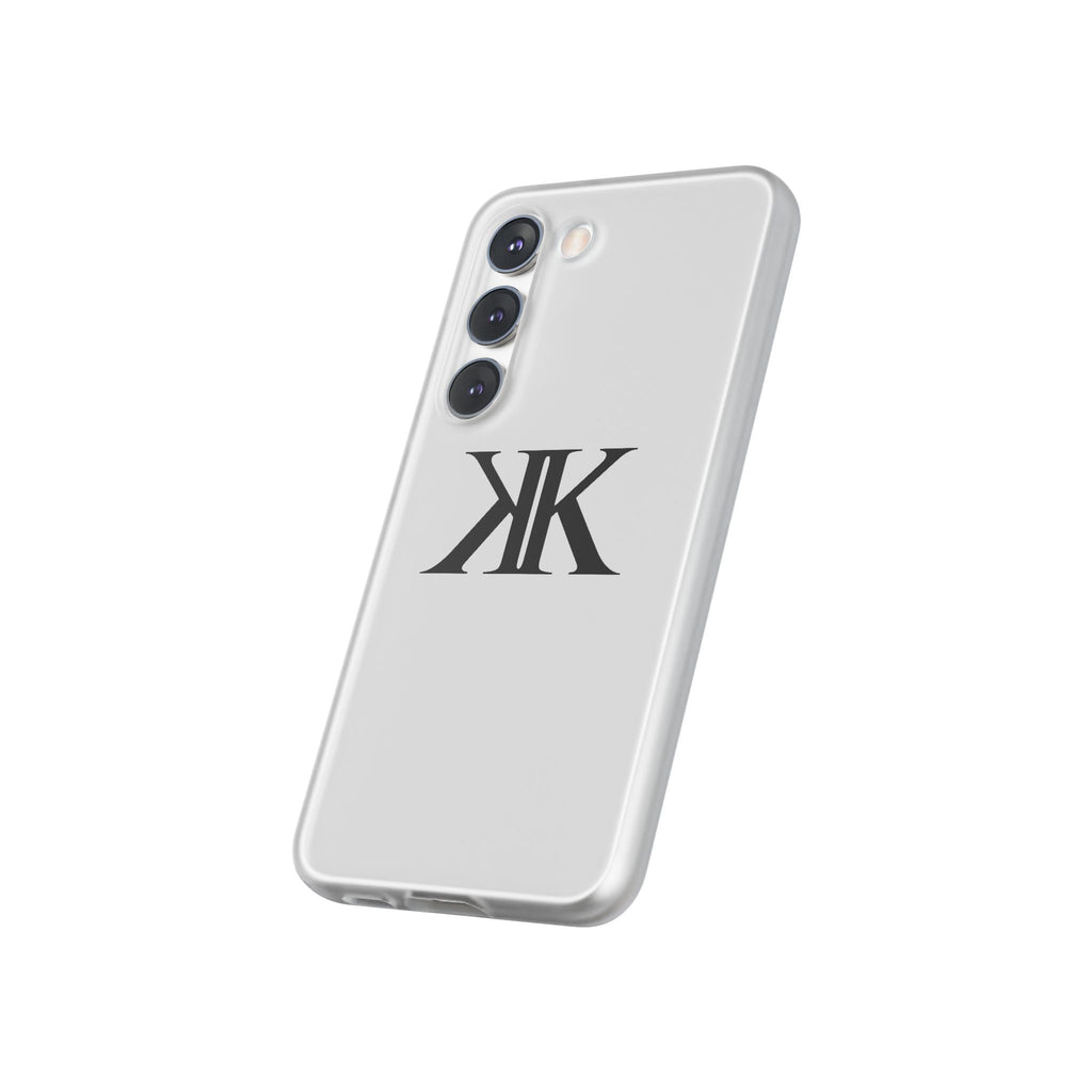 Monogram KK Phone Case — Minimalist Black Logo Flexi Case
