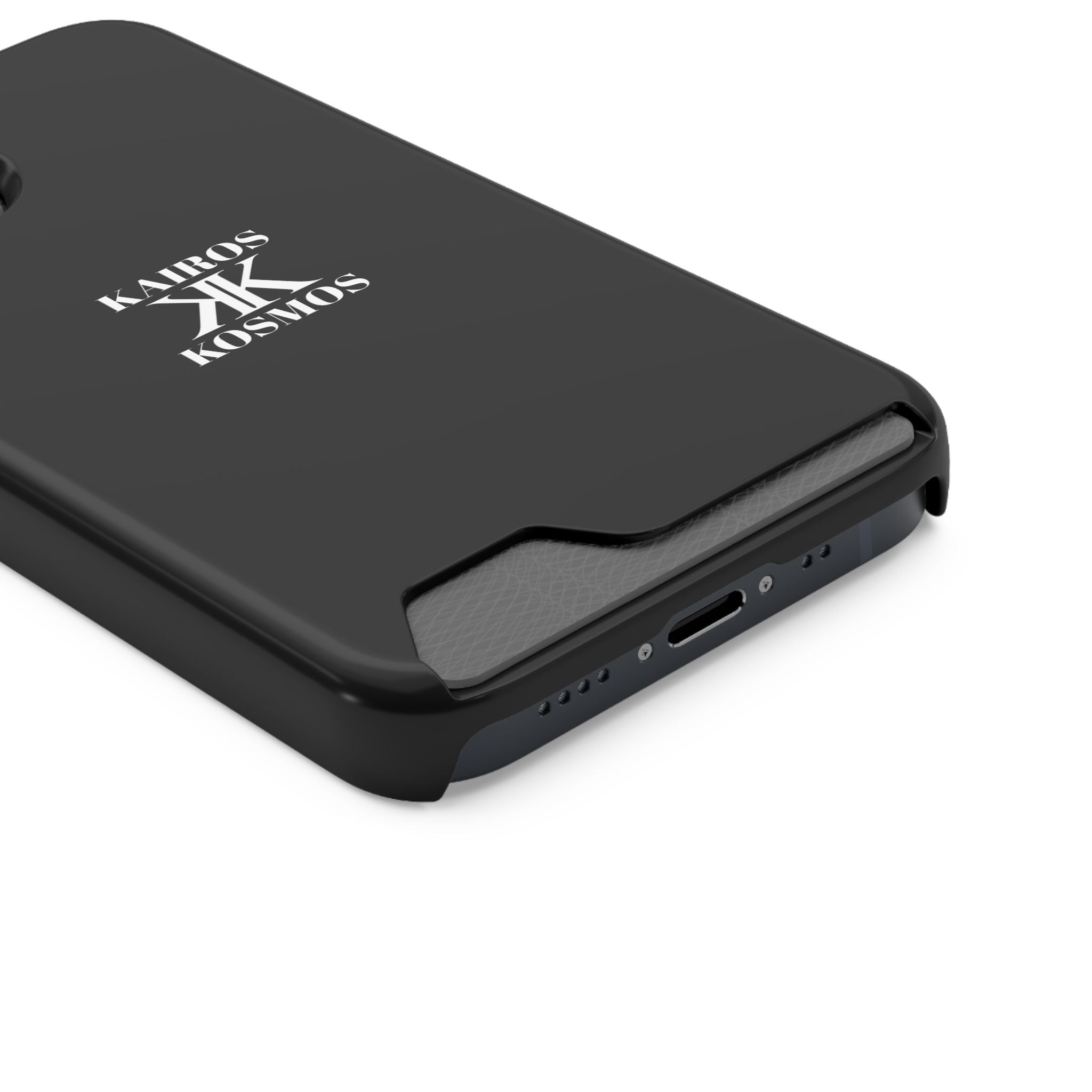 Kairos Kosmos BLACK Cardholder Phone Case — Slim Protective Wallet Case