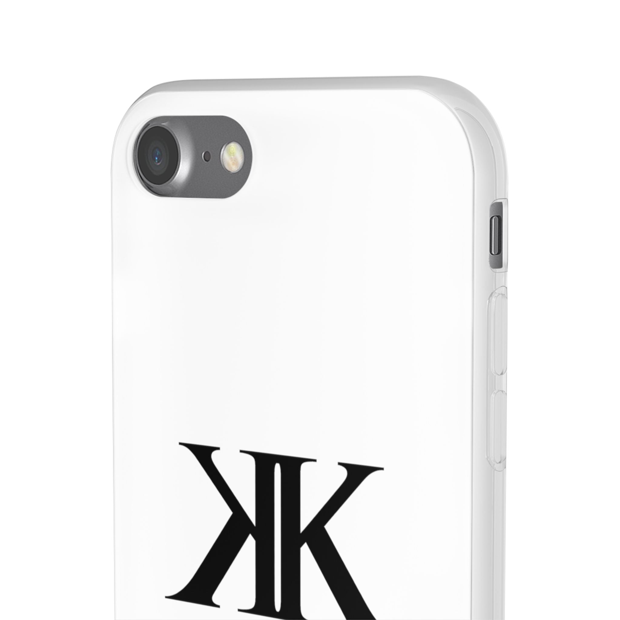 Monogram KK Phone Case — Minimalist Black Logo Flexi Case
