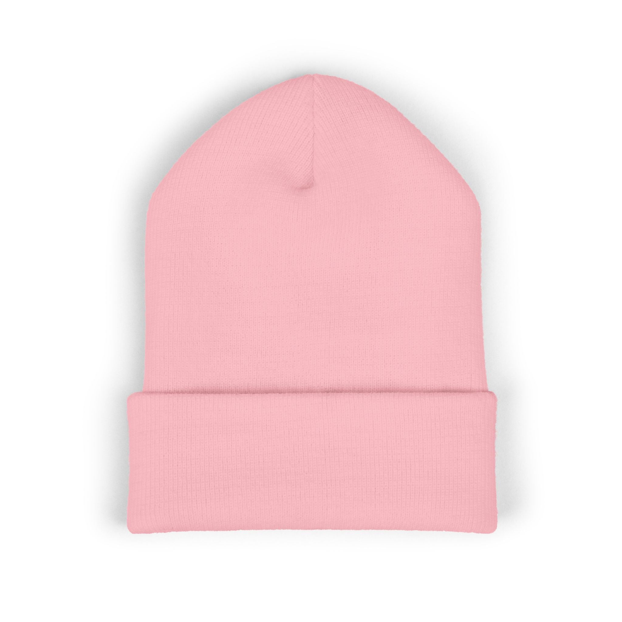 Kairos Kosmos Embroidered Cuffed Beanie — Minimal Logo Knit Hat