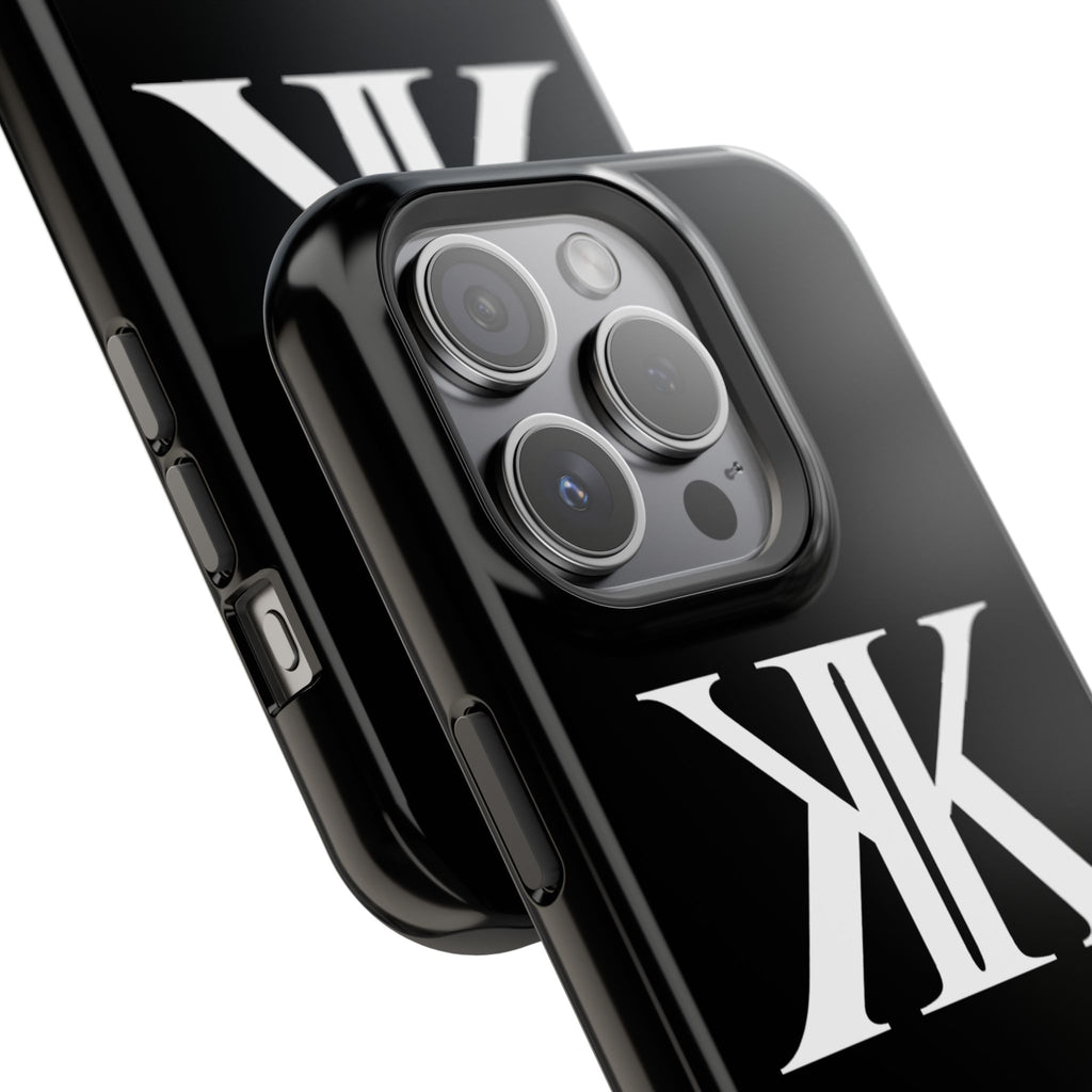 Magnetic Impact-Resistant BLACK Case with Bold KK Monogram