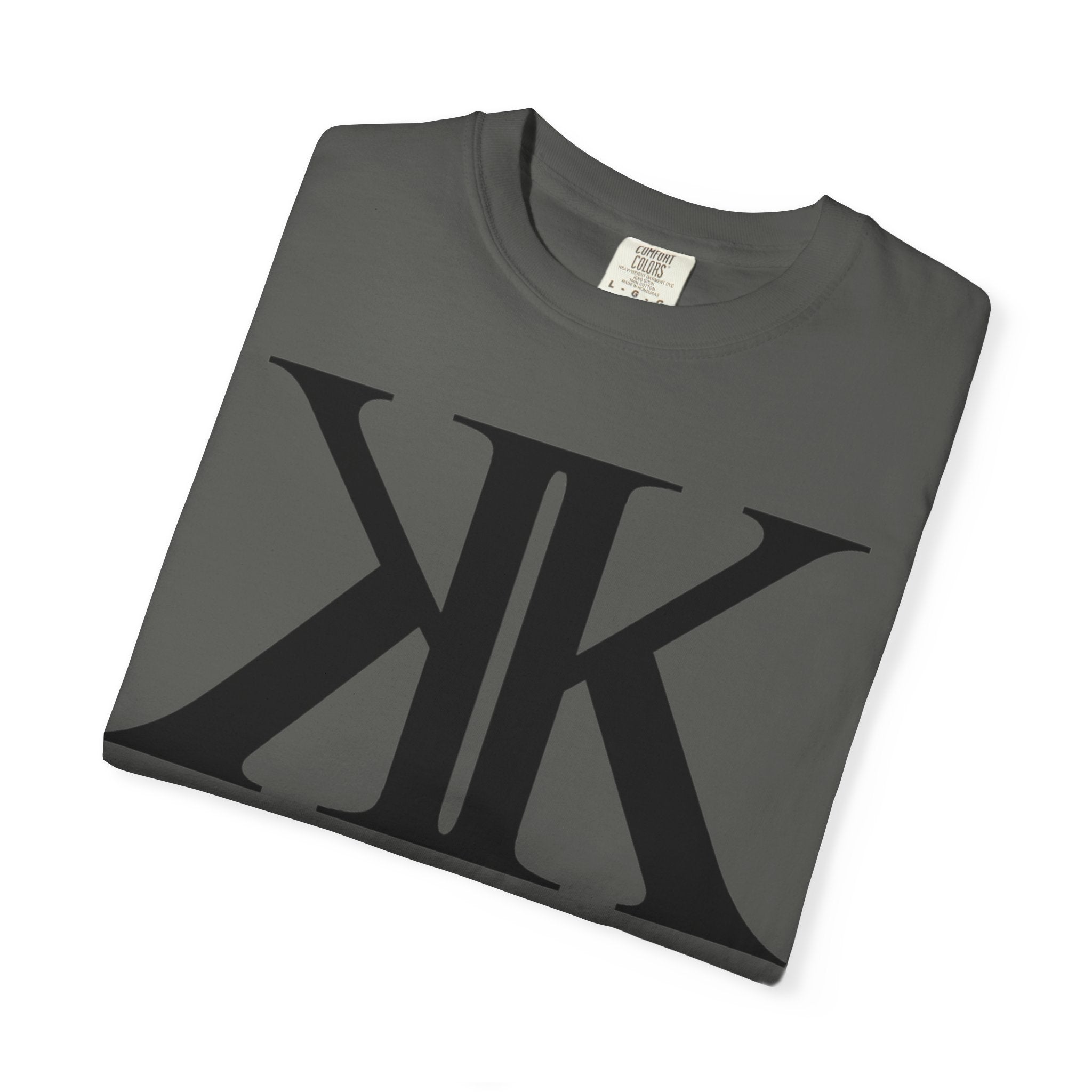 KK Monogram Tee — Bold Symmetrical Lettermark T-Shirt