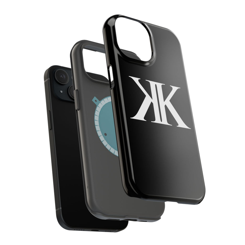 Magnetic Impact-Resistant BLACK Case with Bold KK Monogram