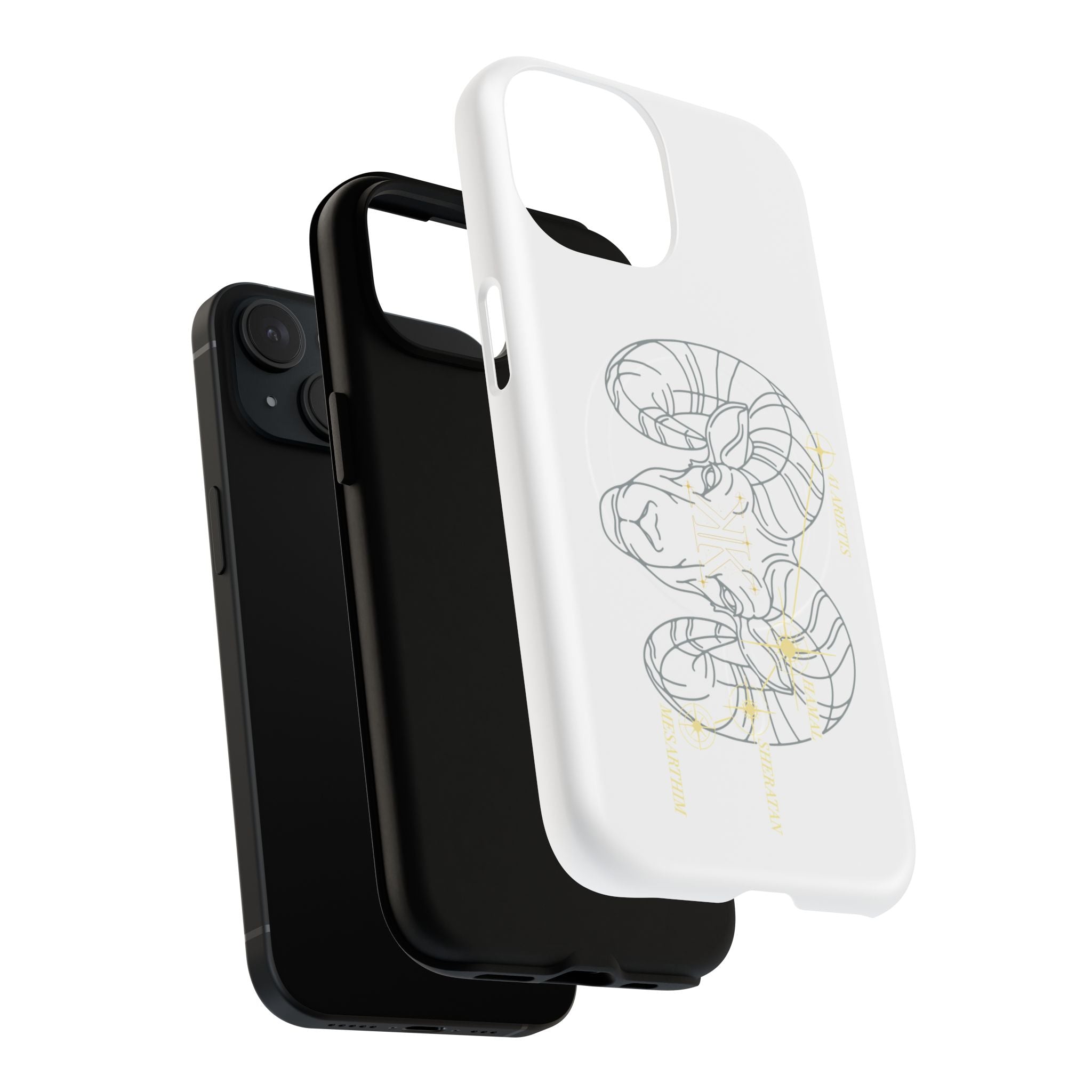 Aether Collection Aries Tough Magnetic Phone Case — Minimal Zodiac Design