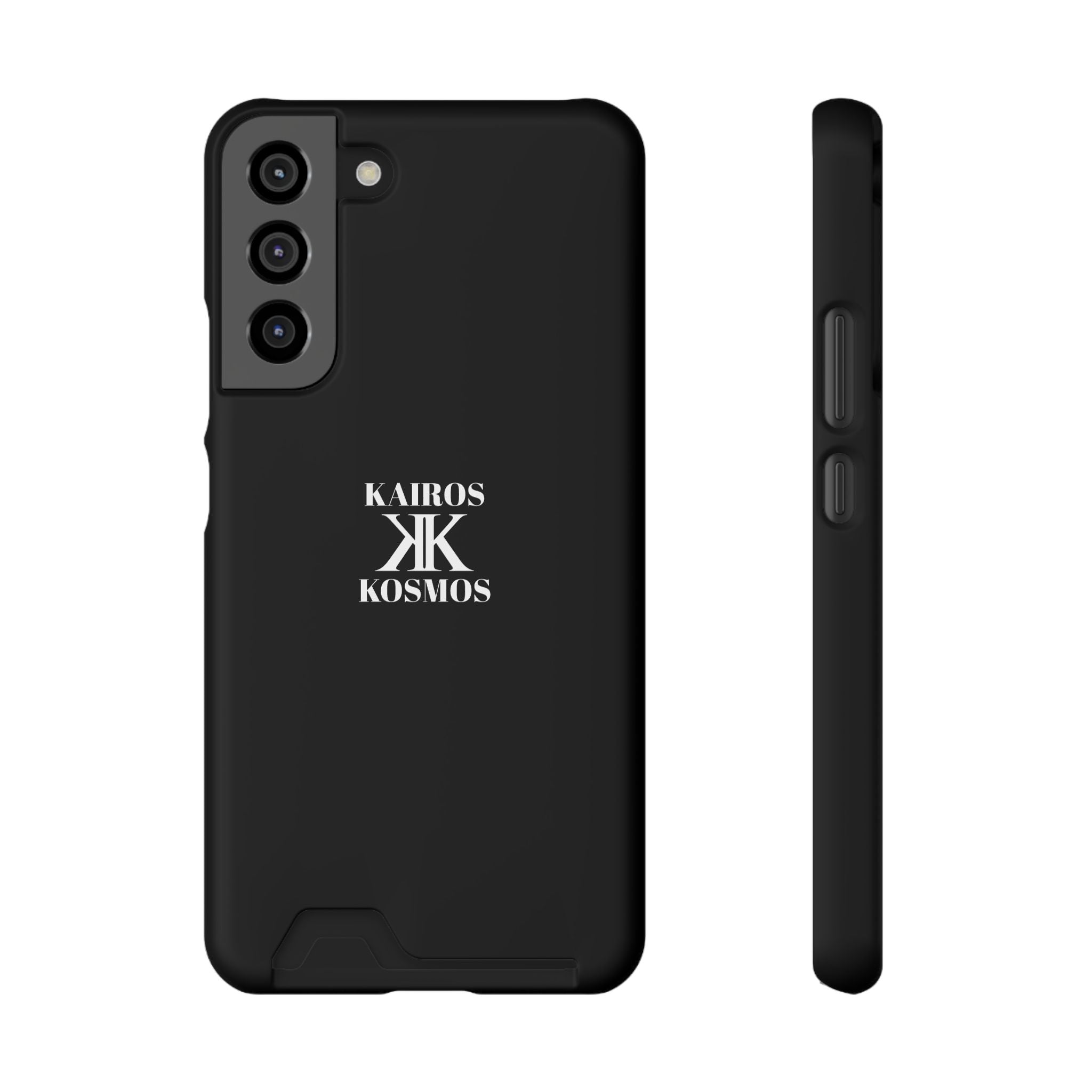 Kairos Kosmos BLACK Cardholder Phone Case — Slim Protective Wallet Case