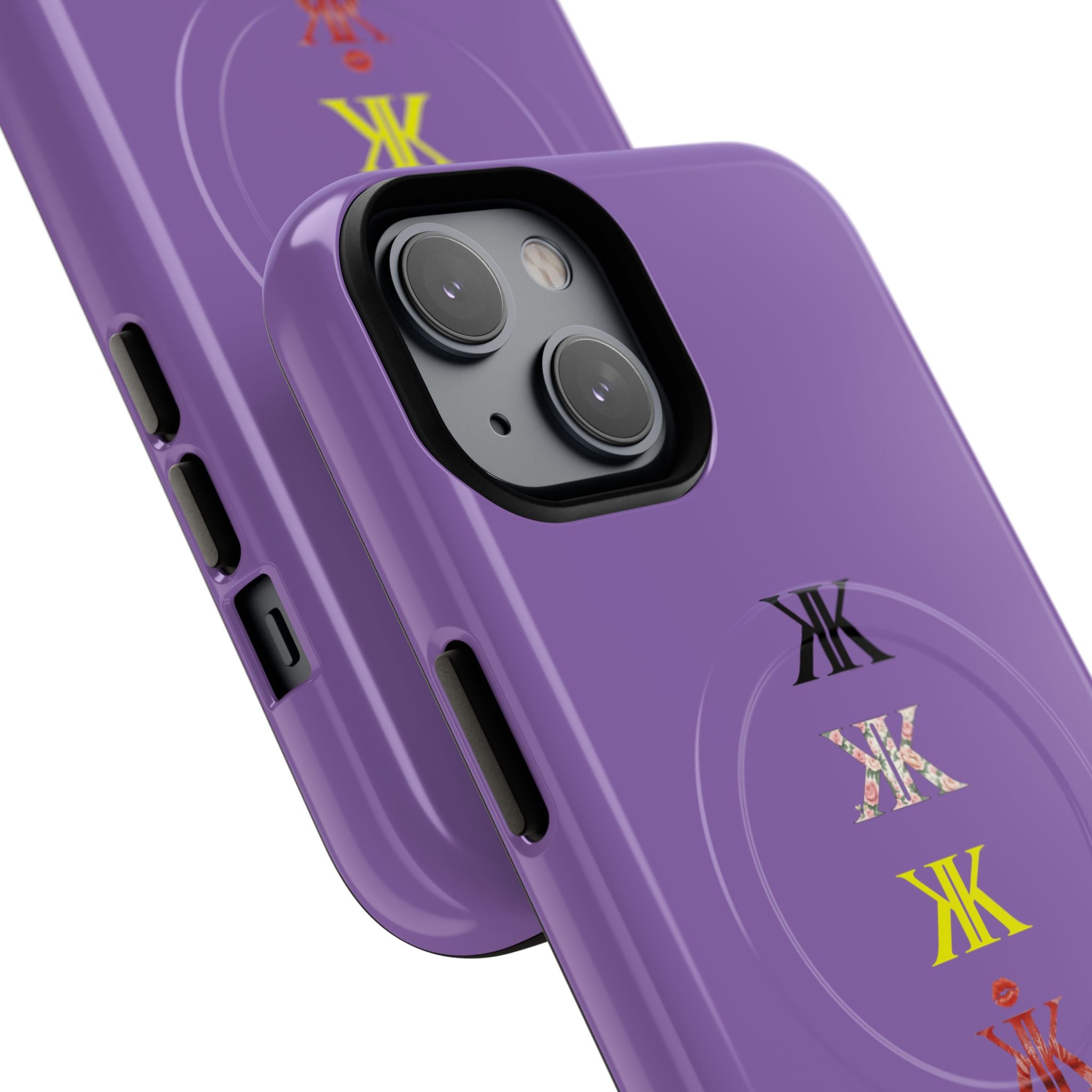 Sigil Collection Light Purple Phone Case — Minimalist Monogram Stack Tough Magnetic Case