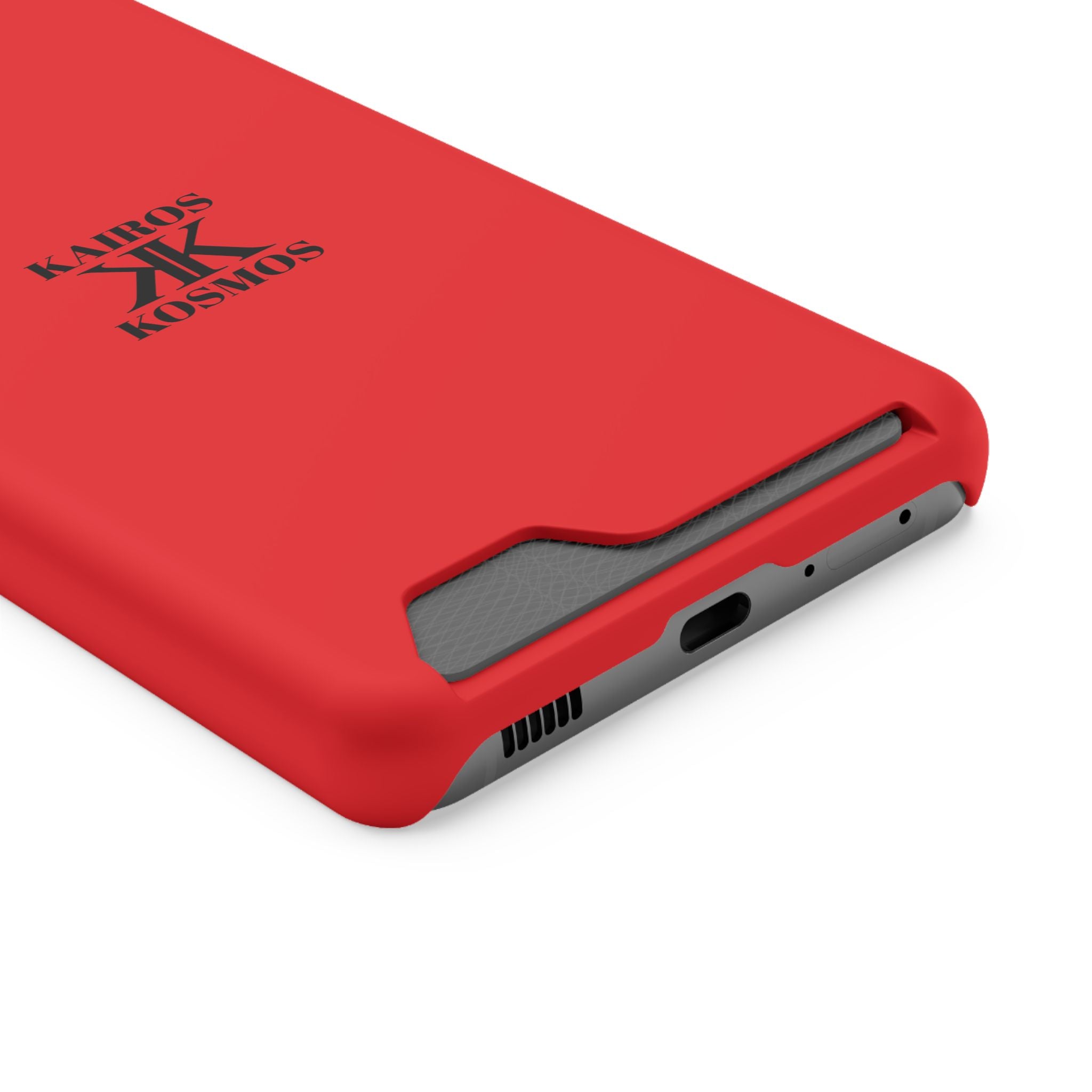 Kairos Kosmos RED Cardholder Phone Case — Slim Protective Wallet Case