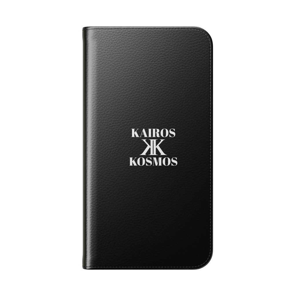 Kairos Kosmos Logo BLACK Flip Phone Case