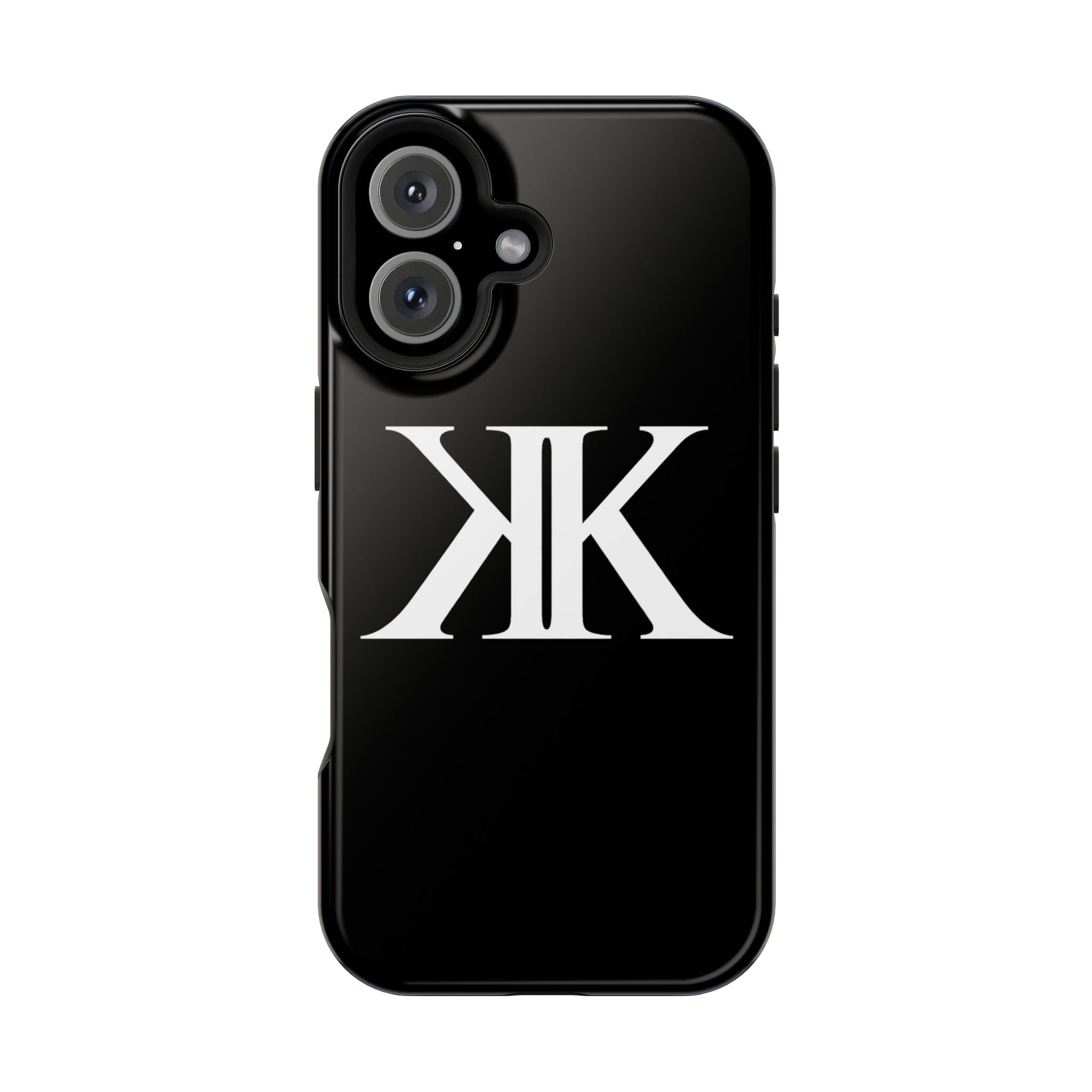 Magnetic Impact-Resistant BLACK Case with Bold KK Monogram