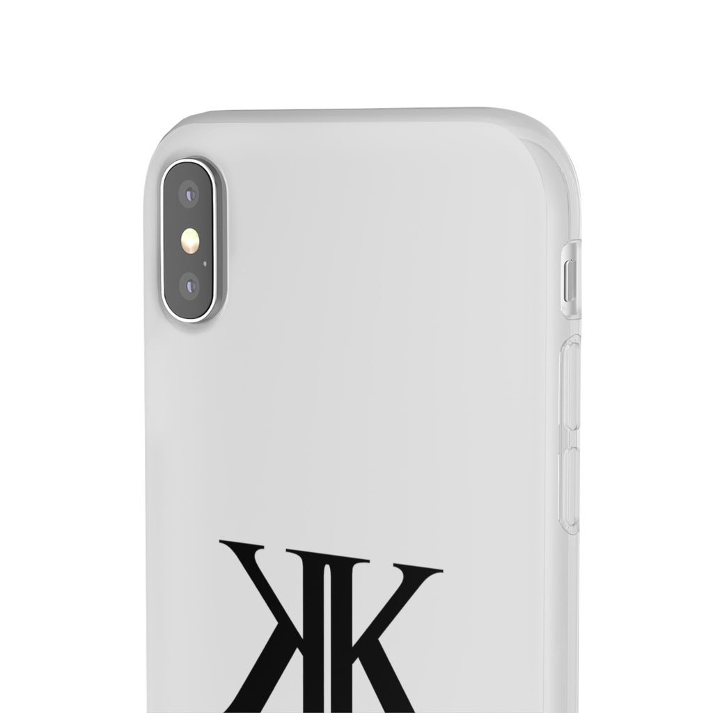 Monogram KK Phone Case — Minimalist Black Logo Flexi Case