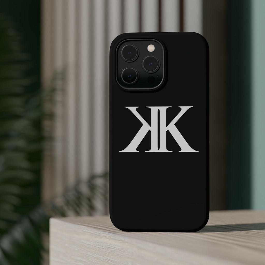 Magnetic Impact-Resistant BLACK Case with Bold KK Monogram