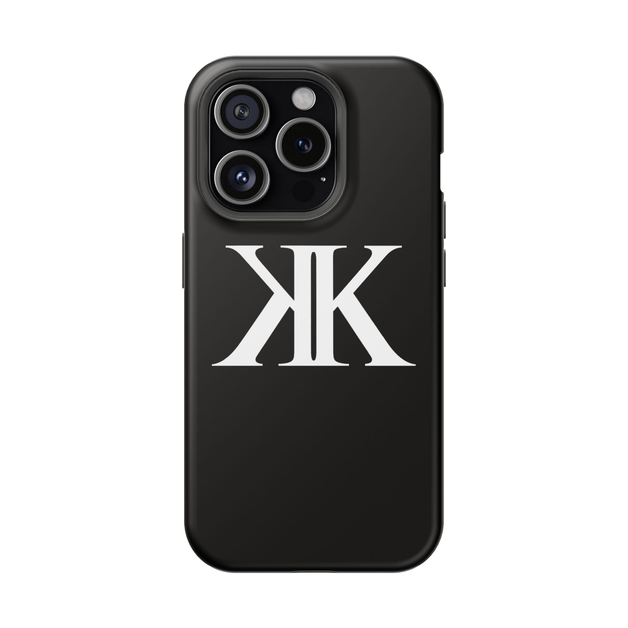 Magnetic Impact-Resistant BLACK Case with Bold KK Monogram