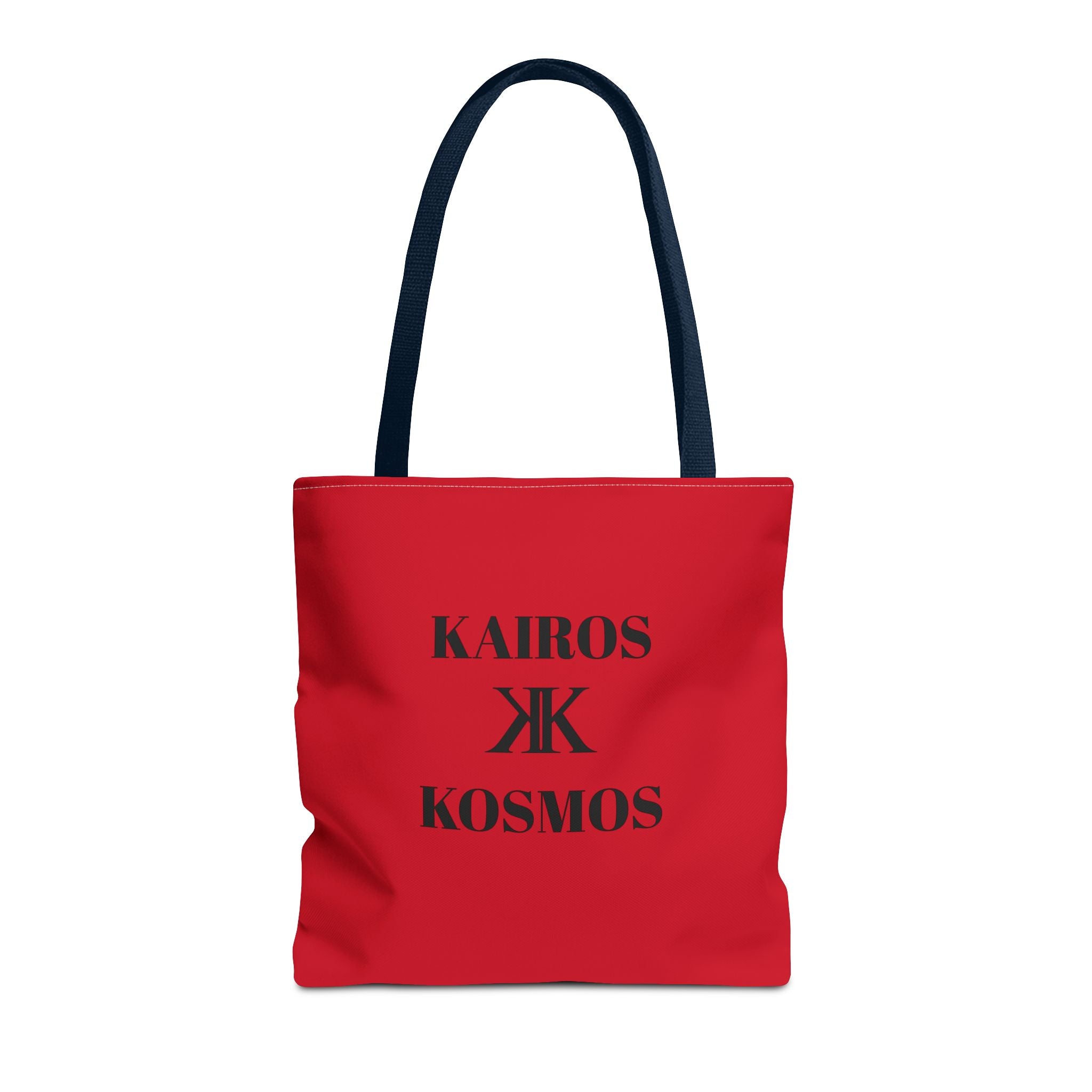 Kairos Kosmos RED Tote Bag – Minimalist Monogram Tote