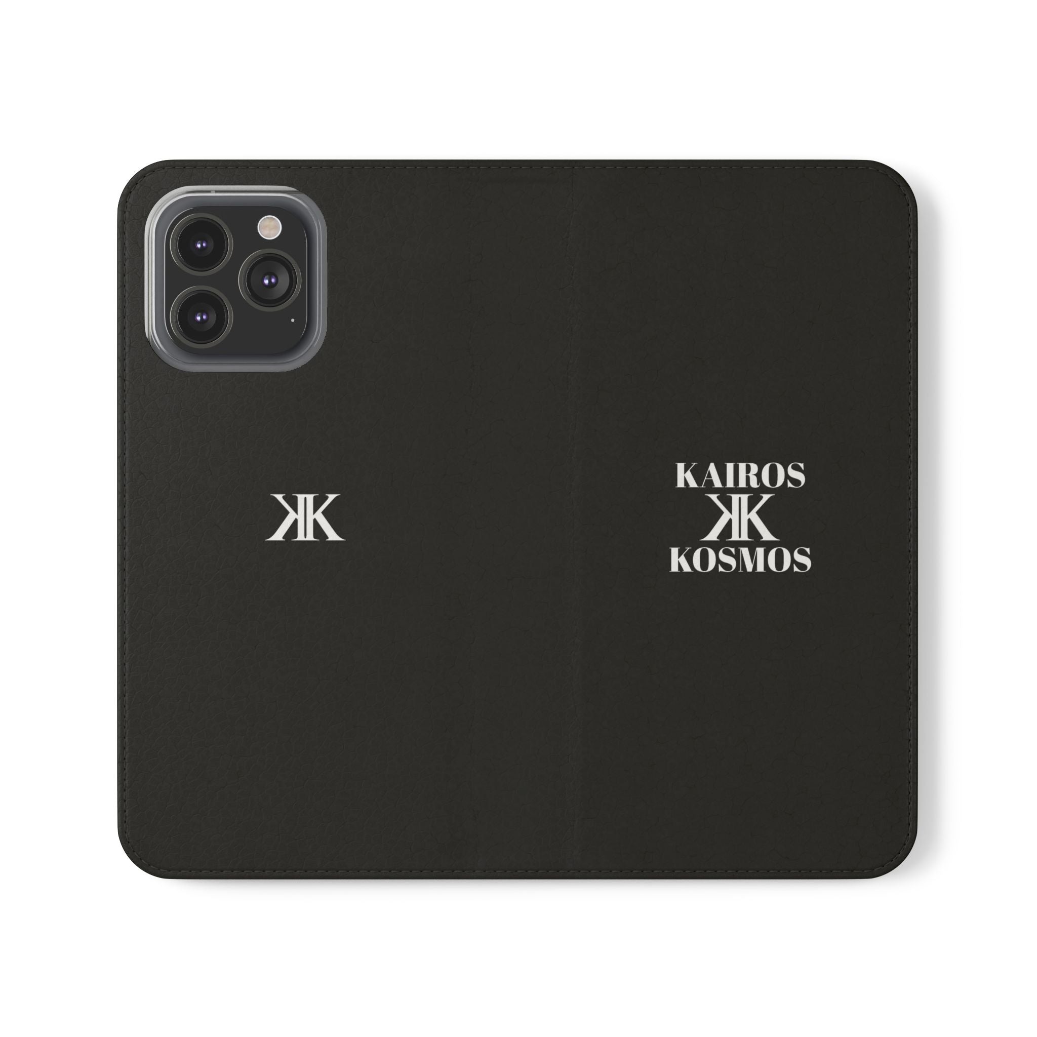 Kairos Kosmos Logo BLACK Flip Phone Case