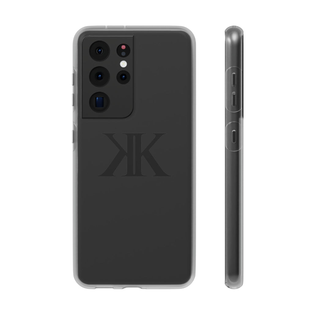 Monogram KK Phone Case — Minimalist Black Logo Flexi Case