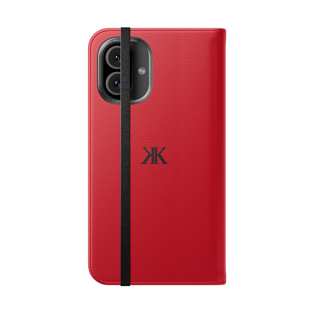 Kairos Kosmos Logo RED Flip Phone Case