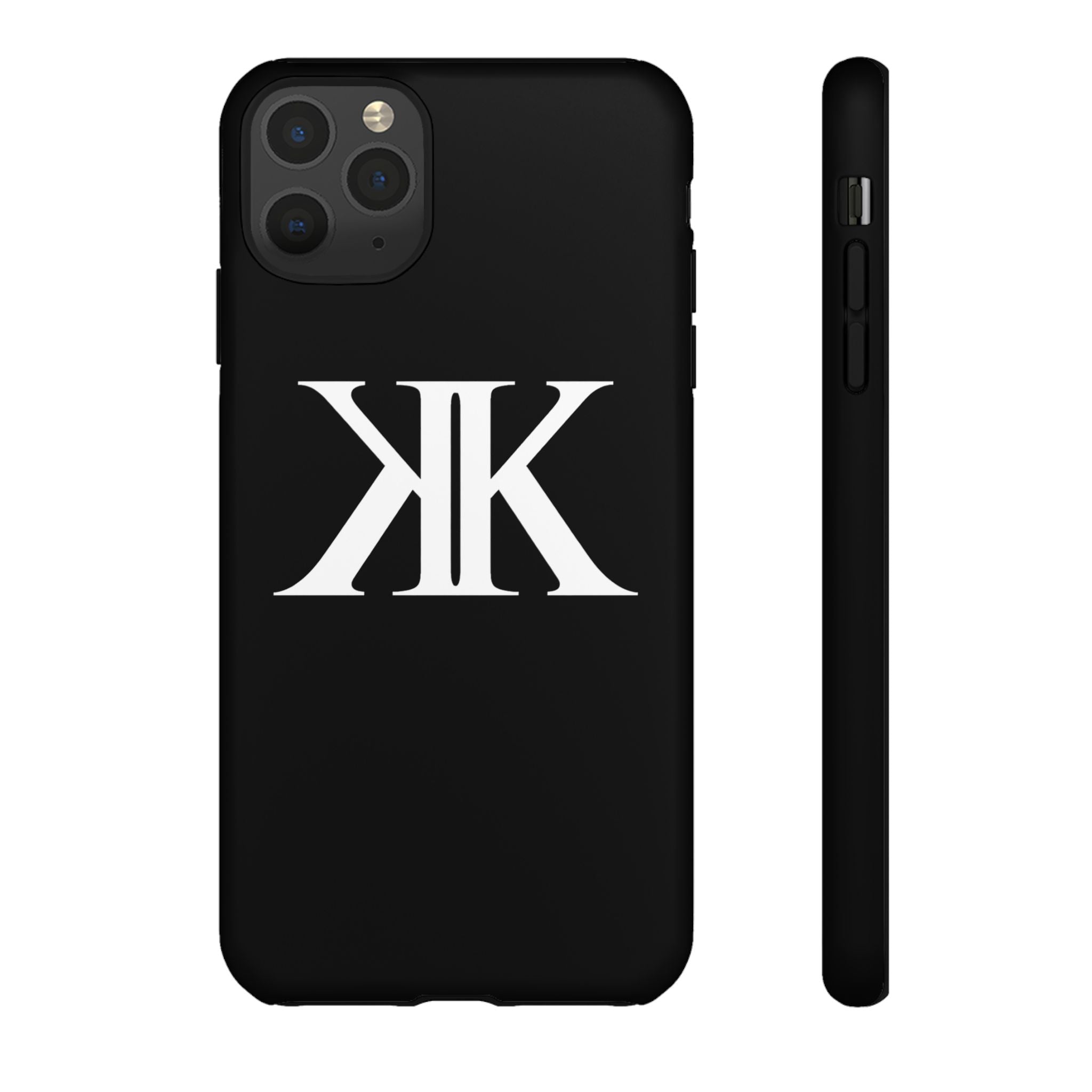 Monogram KK Phone Case BLACK — Tough Protective iPhone Cover