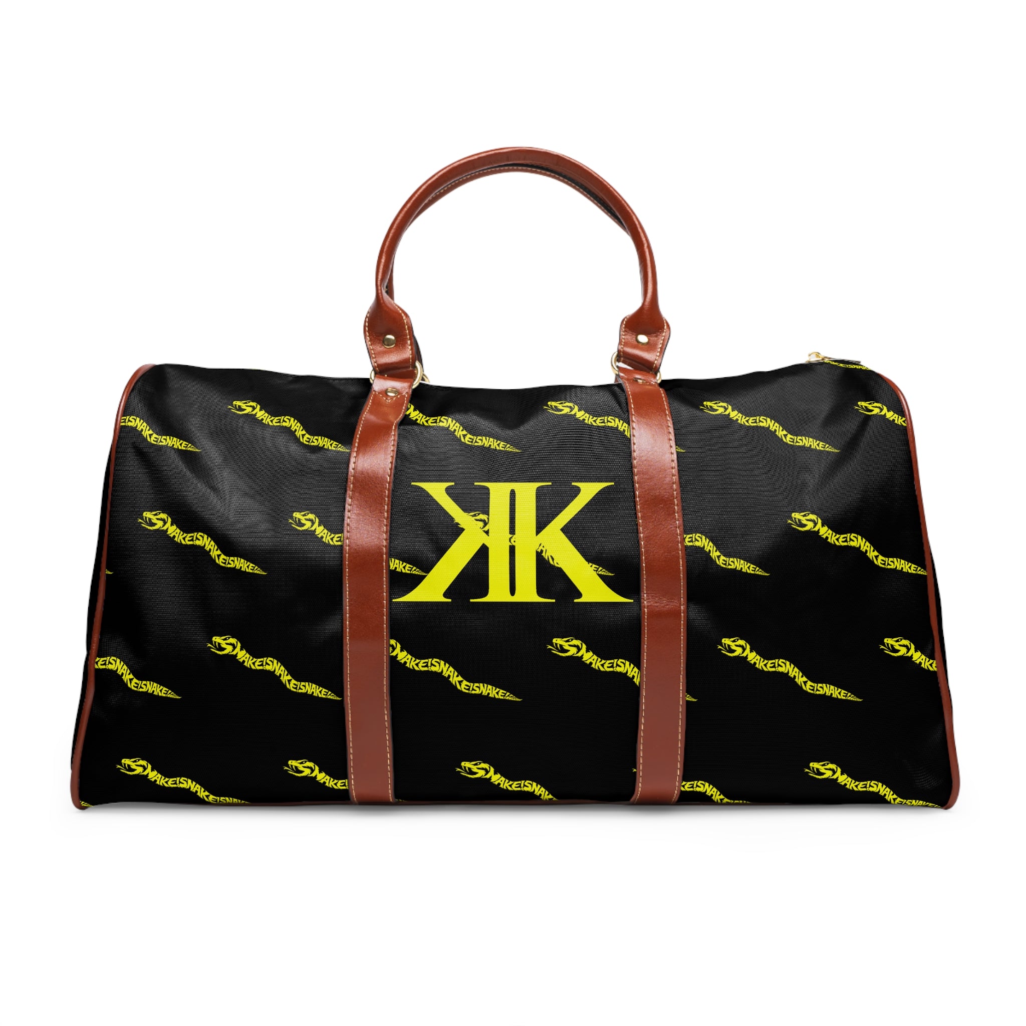 Aspis Collection Waterproof Duffel Bag — Monogrammed Logo Travel Bag