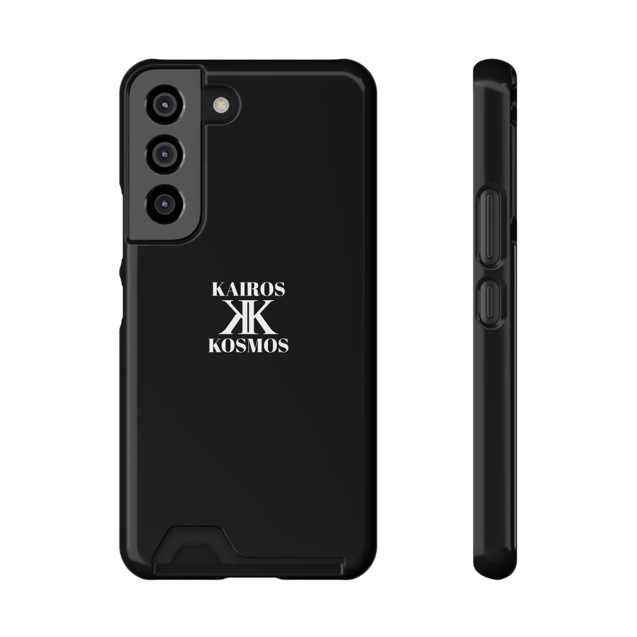 Kairos Kosmos BLACK Cardholder Phone Case — Slim Protective Wallet Case