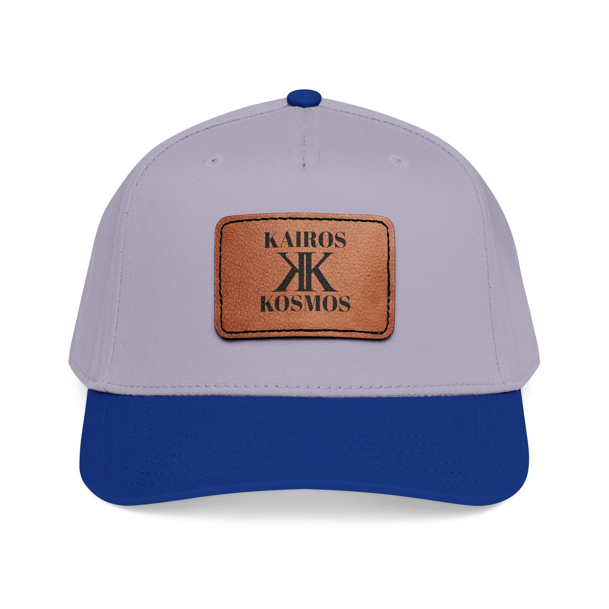 Leather Patch Baseball Cap — Kiros Kosmos Logo
