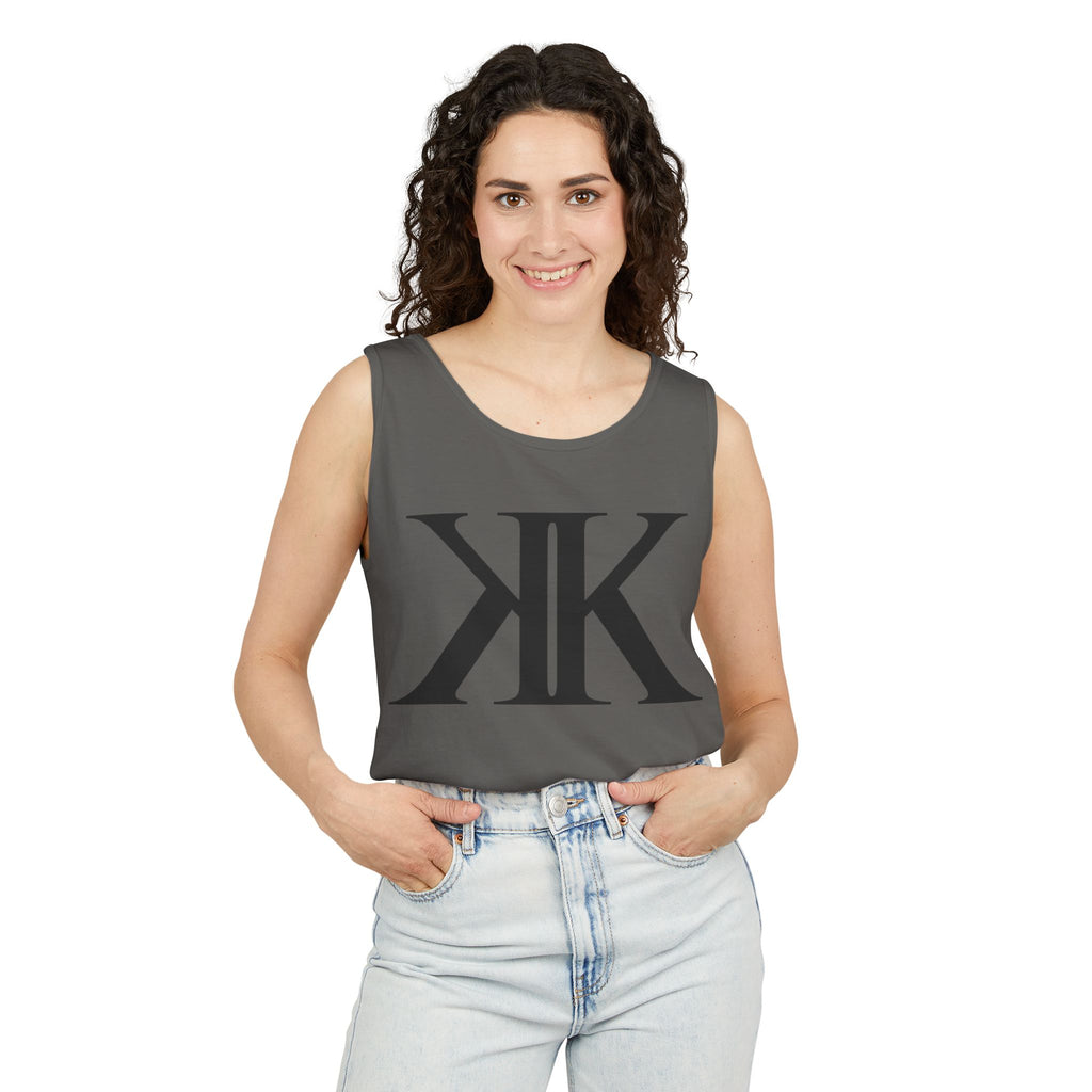 KK Monogram Tank Top — Minimalist Logo Graphic Tank