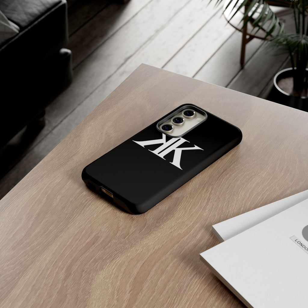 Monogram KK Phone Case BLACK — Tough Protective iPhone Cover