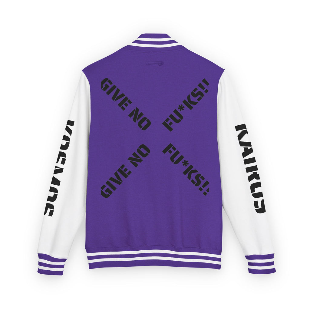 Letterman Jacket — "Give No Fu*ks" Bold Varsity Bomber