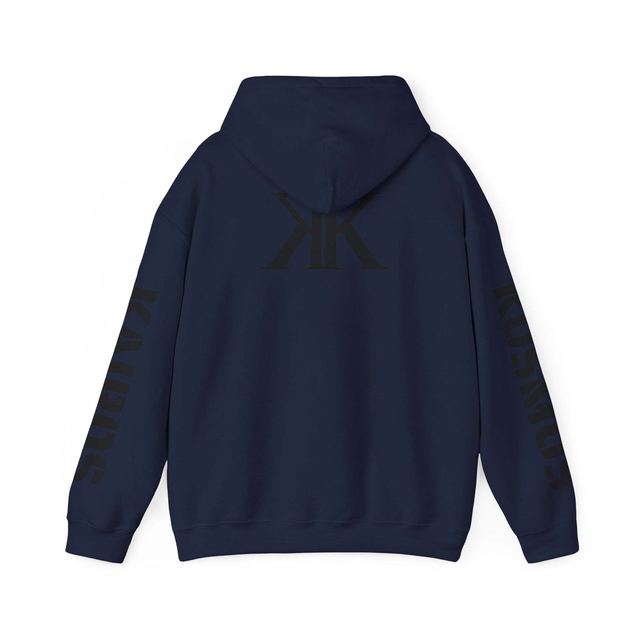 KAIROS KOSMOS Logo Hoodie — Minimalist Black Emblem Pullover